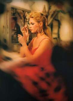 Brigitte Bardot in Red