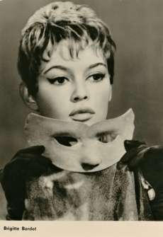 Brigitte Bardot c 1963 Old Post