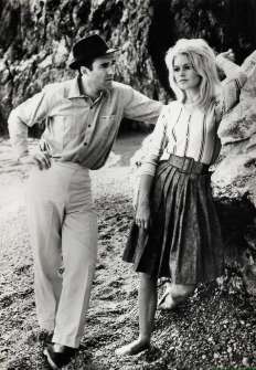 Michel Piccoli and Brigitte Bardot in Le mépris (1963)