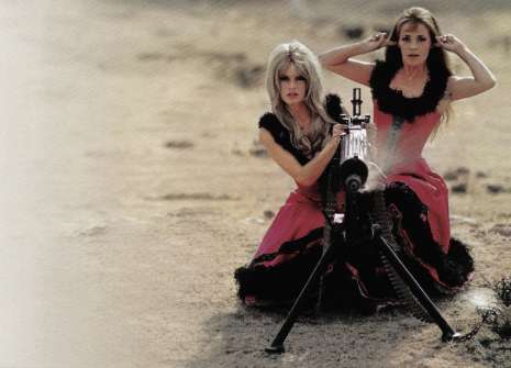 Brigitte Bardot and Jeanne Moreau in Viva Maria (1965)