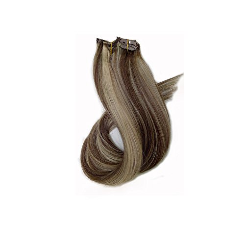 Blonde clip on hair pieces 7 full Blonde clip on hair pieces 7 full