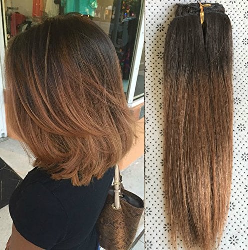 10 Inches Short Straight Full Head 100 Real Clip In Human
