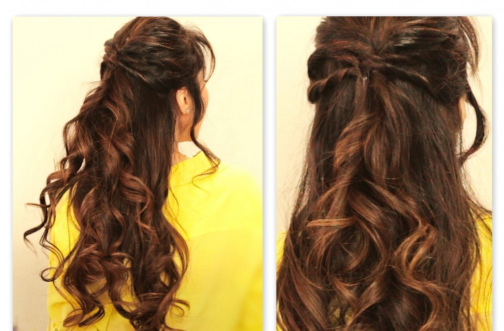 Cute Twisted Flip Half Up Half Down Fall Hairstyles For